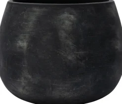 Blumentopf Sigrid schwarz D 27,5 H 19,5 cm Blumentöpfe|Blumentöpfe & Pflanzgefäße