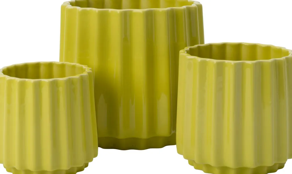 Blumentopf Stijn grün D 17 H 16 cm Blumentöpfe & Pflanzgefäße|Blumentöpfe