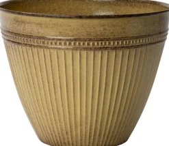 Sale Blumentopf Streifen beige D 26 H 22 cm Blumentöpfe|Blumentöpfe & Pflanzgefäße