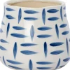 Best Blumentopf Tola weiß / blau D 16,5 H 15 cm Blumentöpfe|Blumentöpfe & Pflanzgefäße