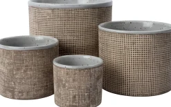 Discount Blumentopf Zahra braun D 8 H 7 cm Blumentöpfe & Pflanzgefäße|Blumentöpfe