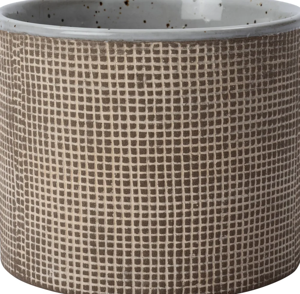 Discount Blumentopf Zahra braun D 14 H 11,5 cm Blumentöpfe & Pflanzgefäße|Blumentöpfe