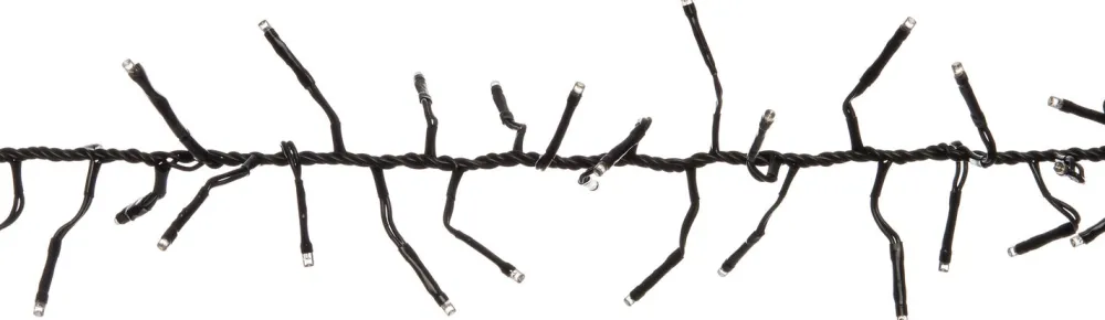 New Cluster-Lichterkette 15 m mit 1152 LED Lämpchen warmweiß Weihnachtsbaumbeleuchtung