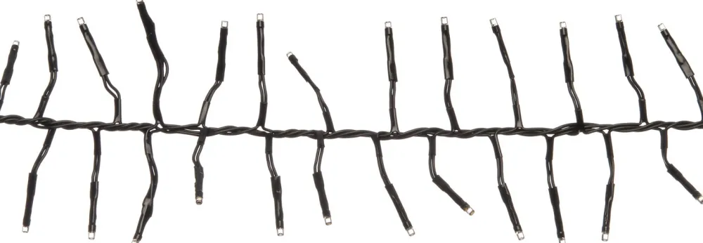 Discount Cluster-Lichterkette 2,5 m mit 192 LED Lämpchen klassisch warm Weihnachtsbaumbeleuchtung