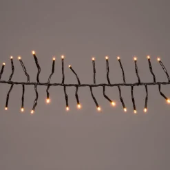 Discount Cluster-Lichterkette 2,5 m mit 192 LED Lämpchen klassisch warm Weihnachtsbaumbeleuchtung