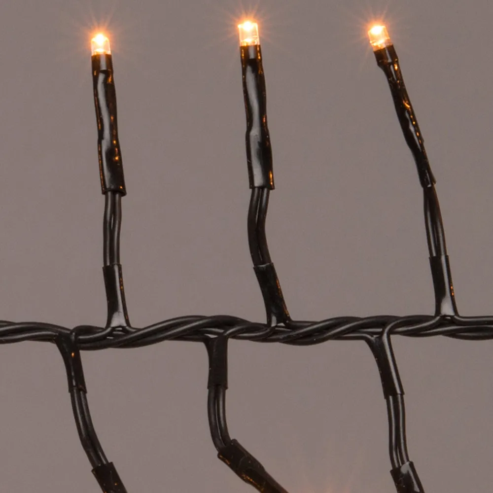 Discount Cluster-Lichterkette 2,5 m mit 192 LED Lämpchen klassisch warm Weihnachtsbaumbeleuchtung