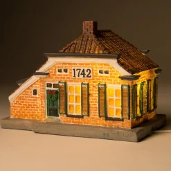 Hot De Brink Weihnachtshäuschen Bauernhof 16,5 x 10 x 12 cm Weihnachtshäuschen
