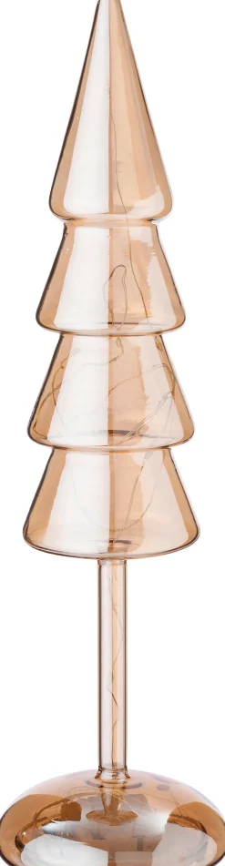 Best Dekobaum Kiran orange mit Beleuchtung D 9,3 H 32 cm Weihnachtsfiguren & -Objekte