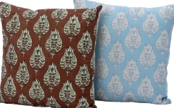 New Dekokissen Hanoi blauw/weiß 45 x 45 cm Kissen|Dekokissen