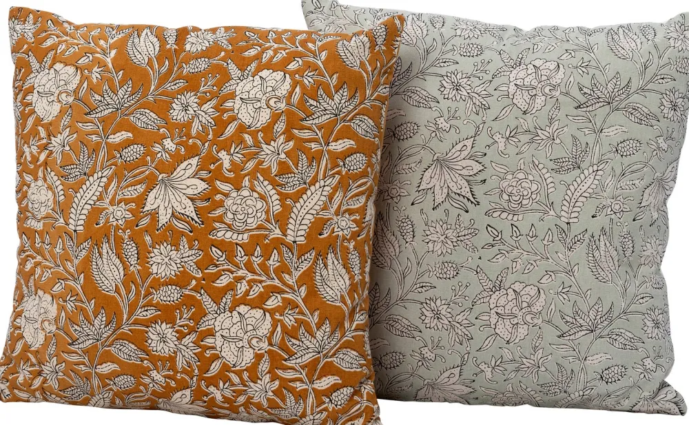 Discount Dekokissen Hanoi grün/weiß 45 x 45 cm Kissen|Dekokissen