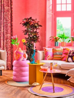 Outlet Dekokissen Niels orange/rosa 45 x 45 cm Kissen|Dekokissen