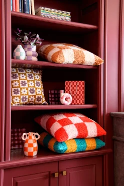 Hot Dekokissen Steel braun / weiß / grau 45 x 45 cm Kissen|Dekokissen