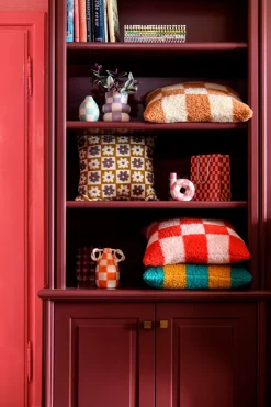 Hot Dekokissen Steel braun / weiß / grau 45 x 45 cm Kissen|Dekokissen