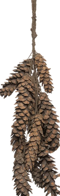 Online Deko-Tannenzapfen Bund grau 70 x 20 x 70 cm Wandhänger