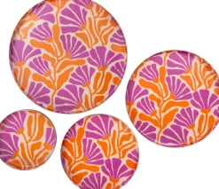 Dekoteller Muriel orange/lila D 25 H 2 cm Dekoschalen & -Teller