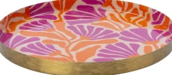 New Dekoteller Muriel orange/lila D 20 H 2 cm Dekoschalen & -Teller