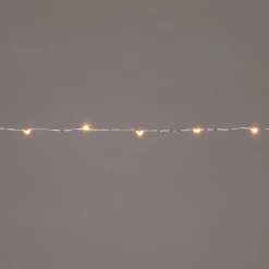 Discount Drahtlichterkette silber 5 m mit 100 LEDs warmweiß Mini- & Drahtlichterketten