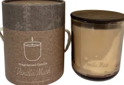 Clearance Duftkerze im Glas Indi Vanilla Musk beige 40 D 7,8 H 9,3 cm Kerzen Im Glas|Duftkerzen