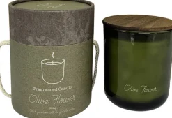 Best Duftkerze im Glas Indi Olive Flower grün 40 D 9,8 H 11,7 cm Kerzen Im Glas|Duftkerzen