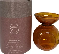 Clearance Duftset mit Duftöl Indi Black Forest braun D 11 H 18 cm Duftlampen