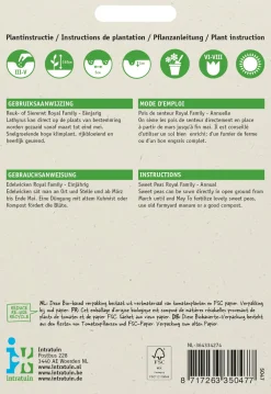 Best Edelwicke (Lathyrus odoratus 'Royal family') Blumensamen-Mischung Saatgut|Blühende Pflanzen