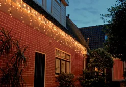 New Eisregen-Lichterkette 'Connect de luxe' 4 m mit 100 LEDs klassisch warm Eisregen Lichterketten