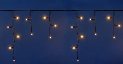 Sale Eisregen-Lichterkette 'Connect de luxe' 4 m mit 100 LEDs warmweiß Eisregen Lichterketten