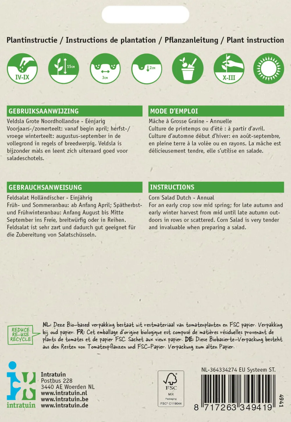 Discount Feldsalat (Vallerianella locusta) Samen Gemüsesamen|Saatgut