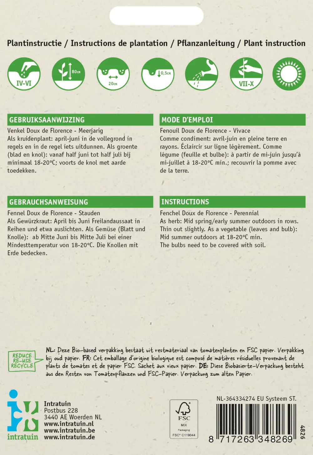 Hot Fenchel (Foeniculum vulgare 'Doux de Florence') Samen Gemüsesamen|Saatgut