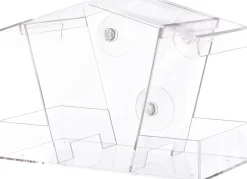 Discount Fenster-Vogelfutterhaus transparent 23 x 11 x 15 cm Gartenvögel|Vogelfutterhäuser