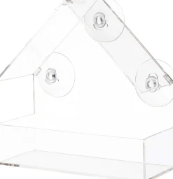 Sale Fenster-Vogelfutterhaus transparent 15 x 4 x 15 cm Gartenvögel|Vogelfutterhäuser