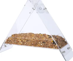 Outlet Fenster-Vogelfutterhaus transparant 30 x 10 x 22,5 cm Gartenvögel|Vogelfutterhäuser