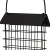 New Fettblockhalter schwarz 14 x 6,5 x 22 cm Gartenvögel|Vogelfutterhäuser