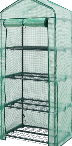 New Foliengewächshaus transparent 69 x 49 x 158 cm Folientunnel