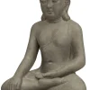 New Gartenfigur Buddha grau 43 x 30 x 60 cm Gartenzwerge & -Figuren