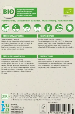 Gartenkresse (Lepidium sativum) (BIO) Kressesamen Gemüsesamen|Saatgut