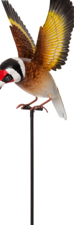 Discount Gartenstecker Vogel bunt 19 x 18 x 95 cm Gartenstecker