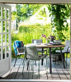 Online Gartenstuhl Xavi stapelbar grün Gartenstühle|Esszimmerstühle