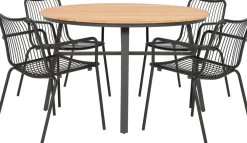 Outlet Gartentisch Flore anthrazit D 120 H 74 cm Esstische