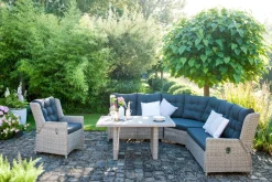 Discount Gartentisch Sanur braun 140 x 82 x 70 cm Esstische