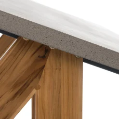 Clearance Gartentisch Wout grau 180 x 90 x 77 cm Esstische