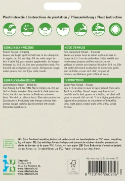 Outlet Gemüsesamen Zuckererbsen (Pisum sativum 'Heraut') Gemüsesamen|Saatgut