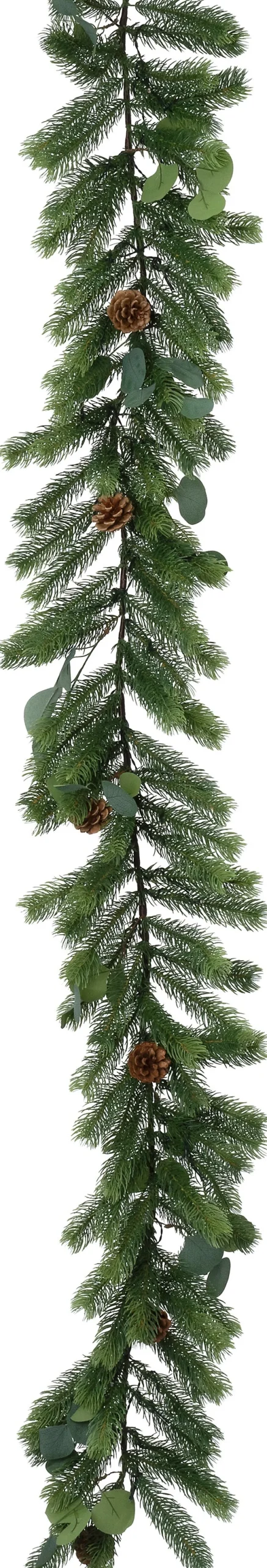 New Girlande Tannenzapfen mit 30 Lampen warmweiß 180 x 26 x 26 cm Weihnachts- & Tannengirlanden