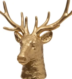 Online Hirschkopf Porzellan Minto gold 12,8 x 6,5 x 12,5 cm Dekofiguren & -Objekte