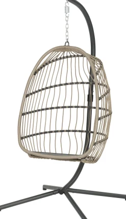 Sale Hängesessel mit Gestell klappbar Pax grau Gartenstühle|Hängesessel