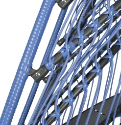 New Hängesessel mit Gestell klappbar Pax violett Gartenstühle|Hängesessel