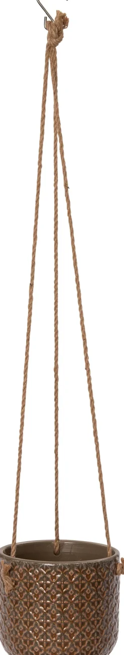 Hot Hängetopf Mariya braun D 14,5 H 14 cm Blumenampeln & Hängetöpfe|Blumentöpfe & Pflanzgefäße