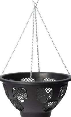 Online Hängetopf schwarz 36 x 36 x 39 cm Blumenampeln & Hängetöpfe|Blumentöpfe & Pflanzgefäße