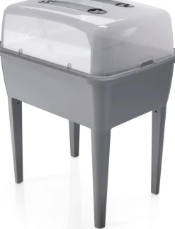 Outlet Hochbeet Anzuchtkasten grau 77 x 58 x 96,3 cm Anzuchtkästen & Mini-Gewächshäuser