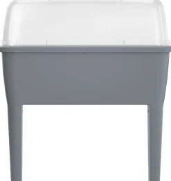 Outlet Hochbeet Anzuchtkasten grau 77 x 58 x 96,3 cm Anzuchtkästen & Mini-Gewächshäuser